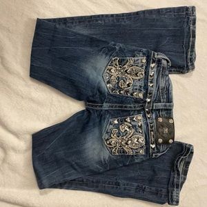 Girls size 7 Miss Me Flare Jeans EXCELLENT COND.